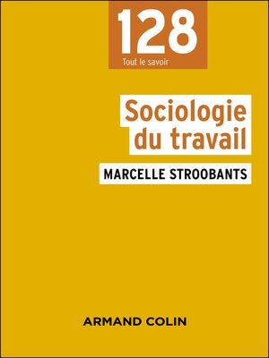 cover image of Sociologie du travail--4e éd.